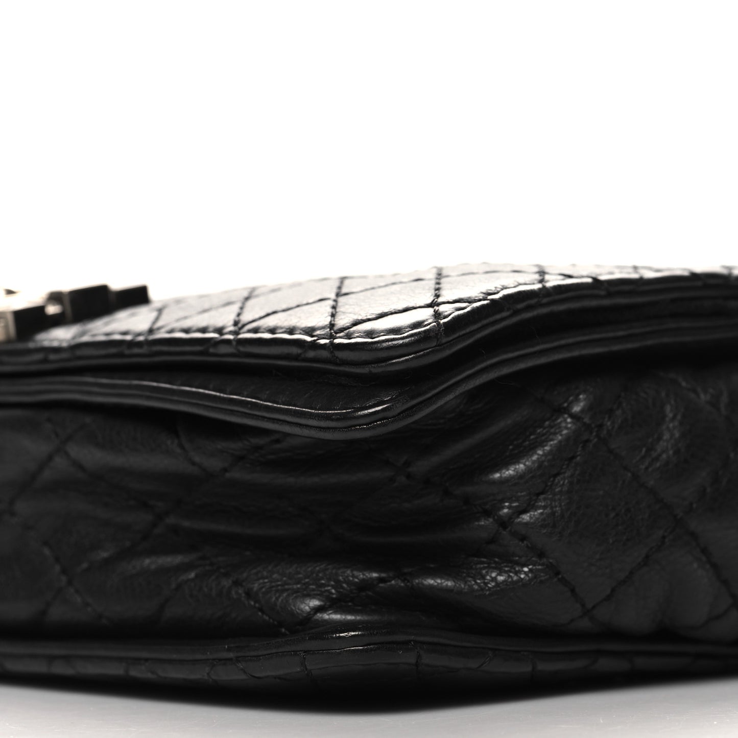 Calfskin Medium Boy Reverso Flap Black