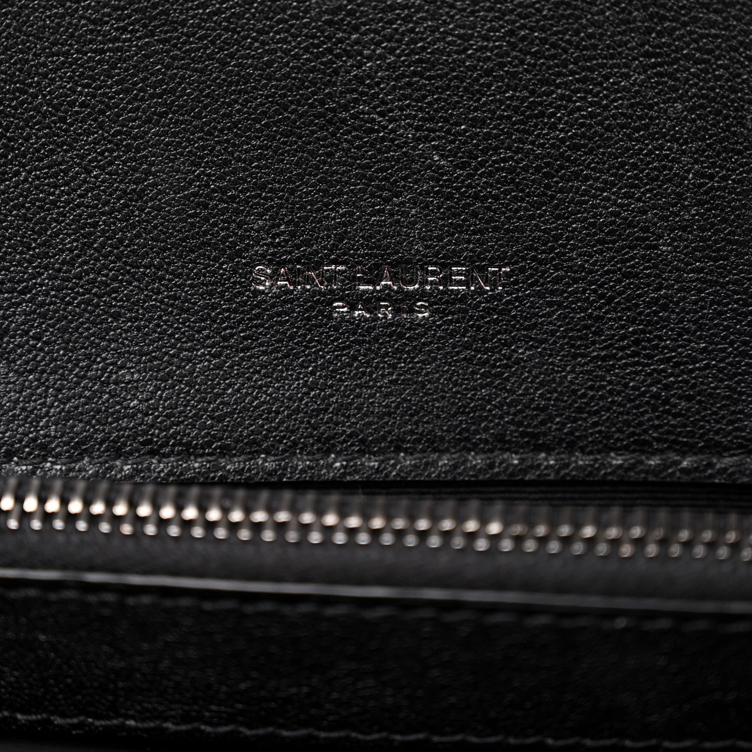 Saint Laurent Sheepskin Matelasse Chevron Monogram Large College Satchel Black 6 of 9