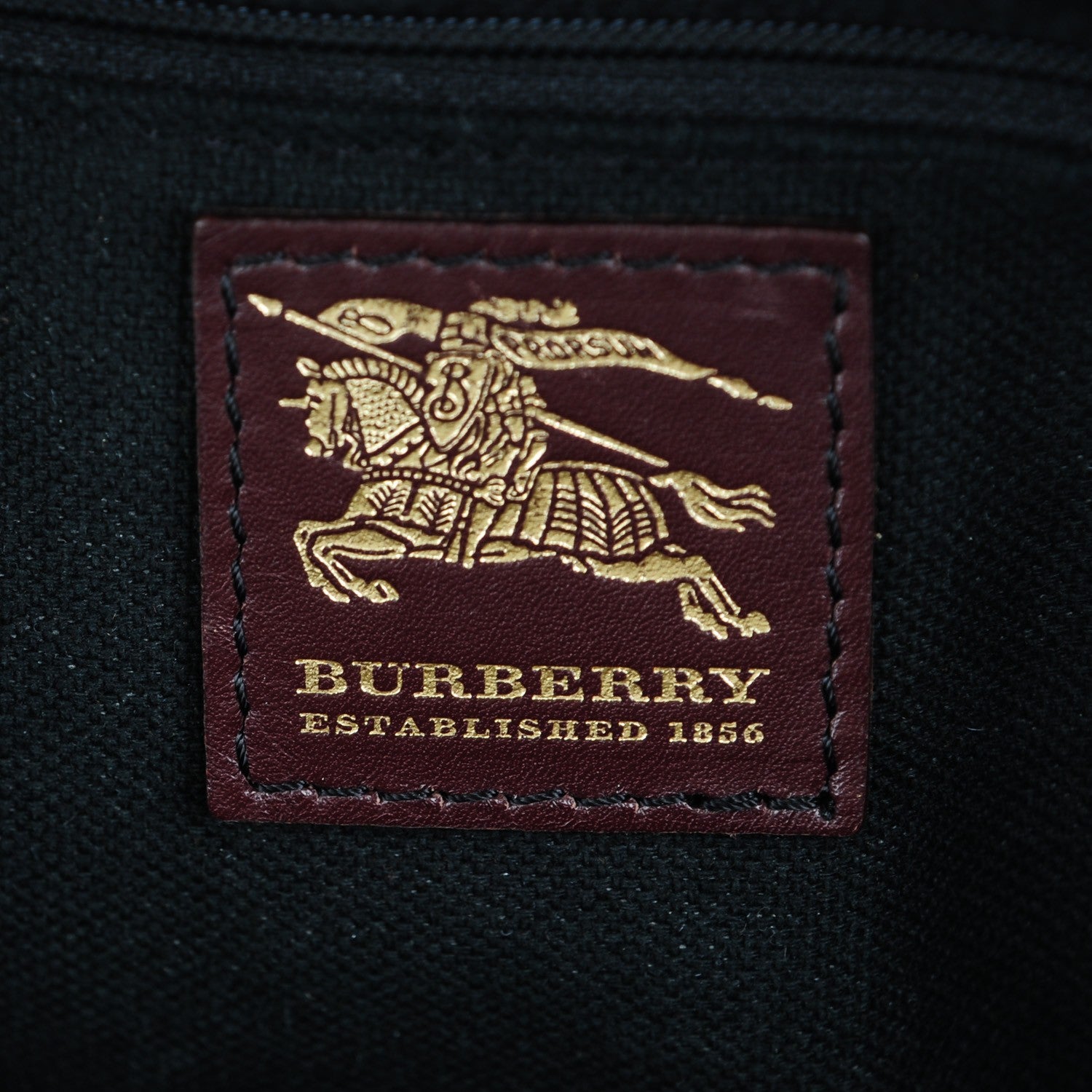 Burberry Haymarket Check Studded Tote Chocolate 6 of 11