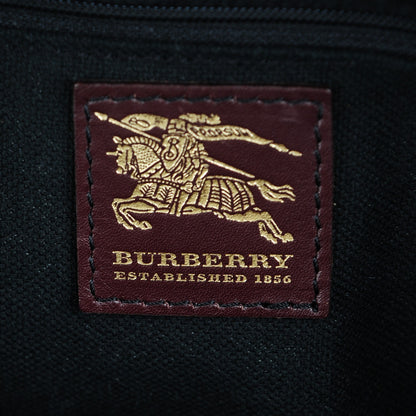 Burberry Haymarket Check Studded Tote Chocolate 6 of 11