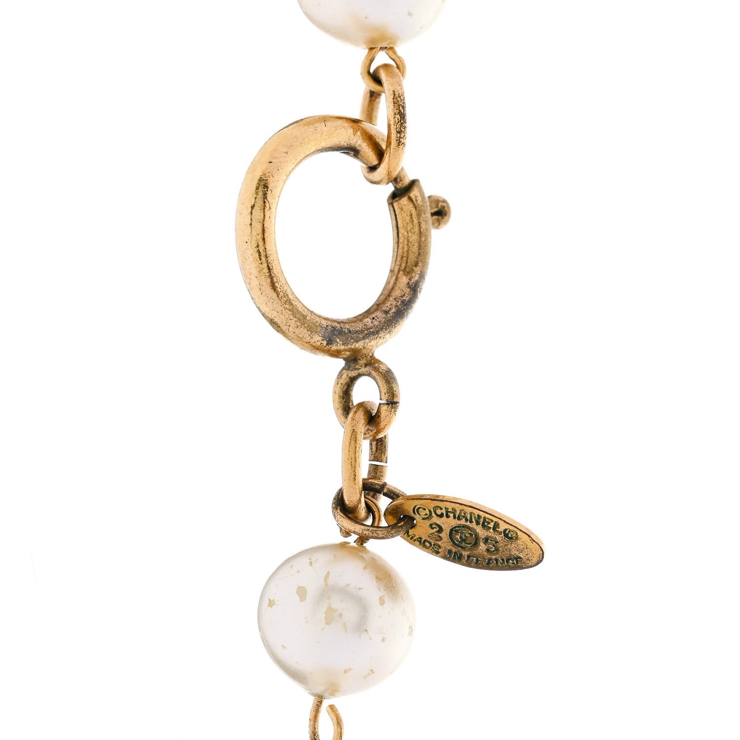 Pearl Long Necklace Gold