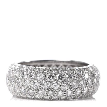 Tiffany Platinum Diamond Five Row Etoile Band Ring 54 7 3 of 5
