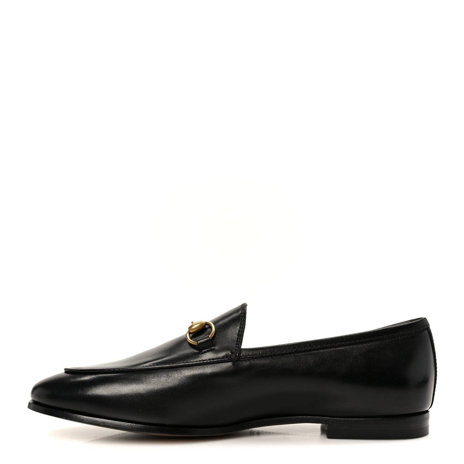 Gucci Calfskin Womens Jordaan Loafers 37 Black 1 of 10