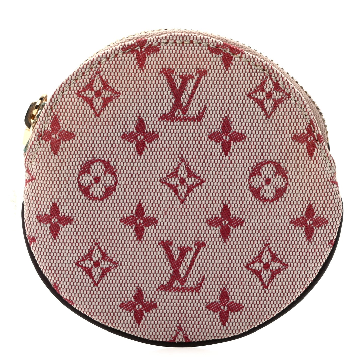 Mini Monogram Round Coin Purse Cherry
