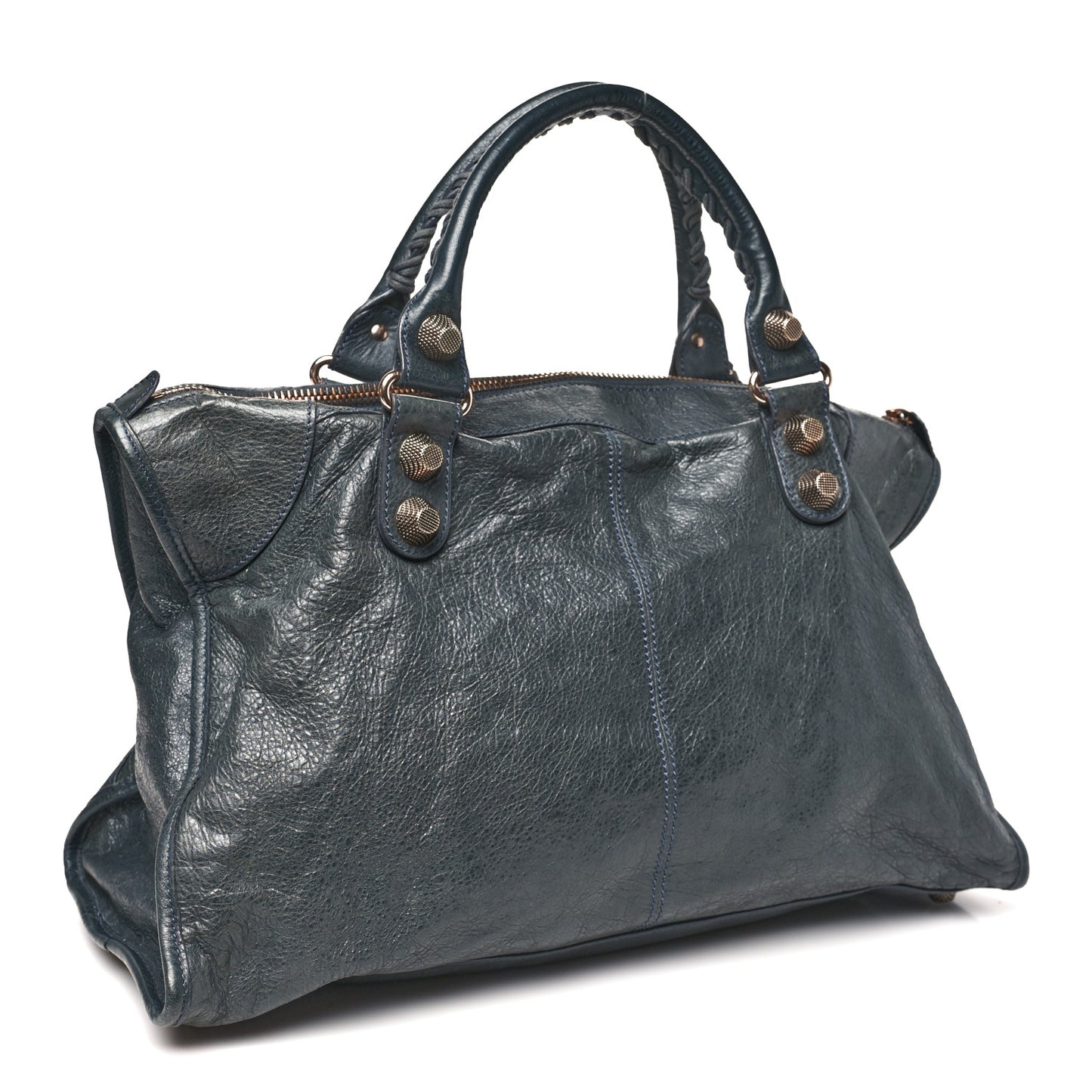 Agneau Giant 21 Rose Gold Hardware Work Anthracite