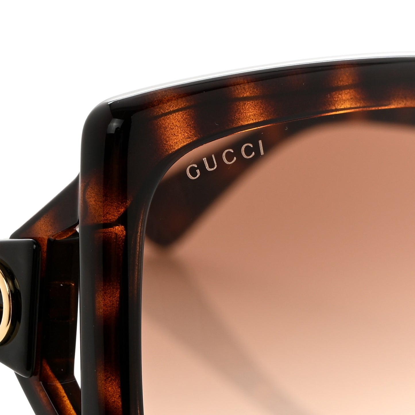 Acetate Square Frame Sunglasses GG0876S Tortoise