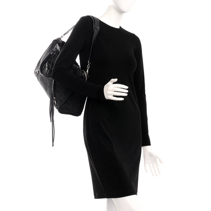 Balenciaga Alpaca Calfskin Classic Silver Hardware City Black 2 of 9