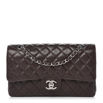 Chanel Caviar Quilted Medium Double Flap Brown 1 of 10