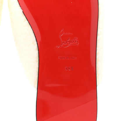 Christian Louboutin Navy Coolito Donna Slippers 38.5 White 7 of 8