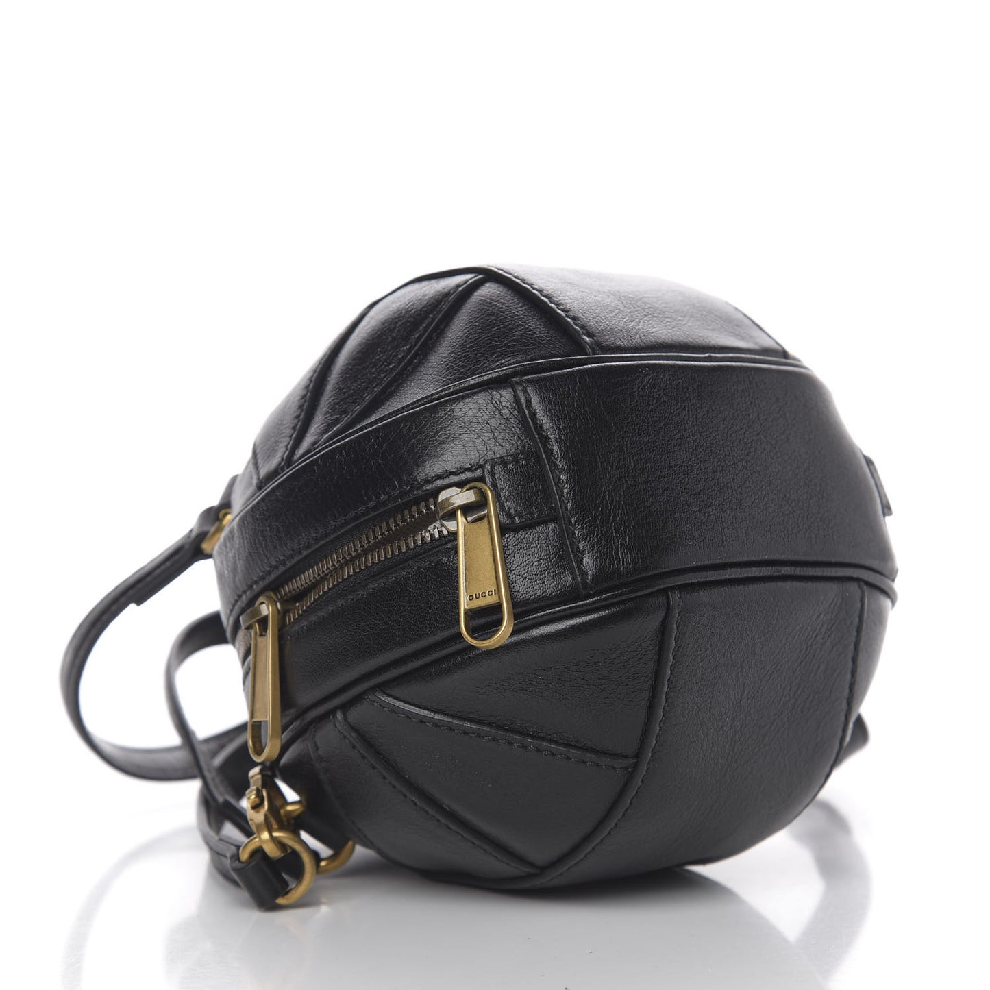 Piuma Lux Energy Mini Tifosa Basketball Shaped Shoulder Bag Black