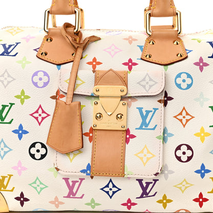 Louis Vuitton Monogram Multicolor Speedy 30 White 8 of 12