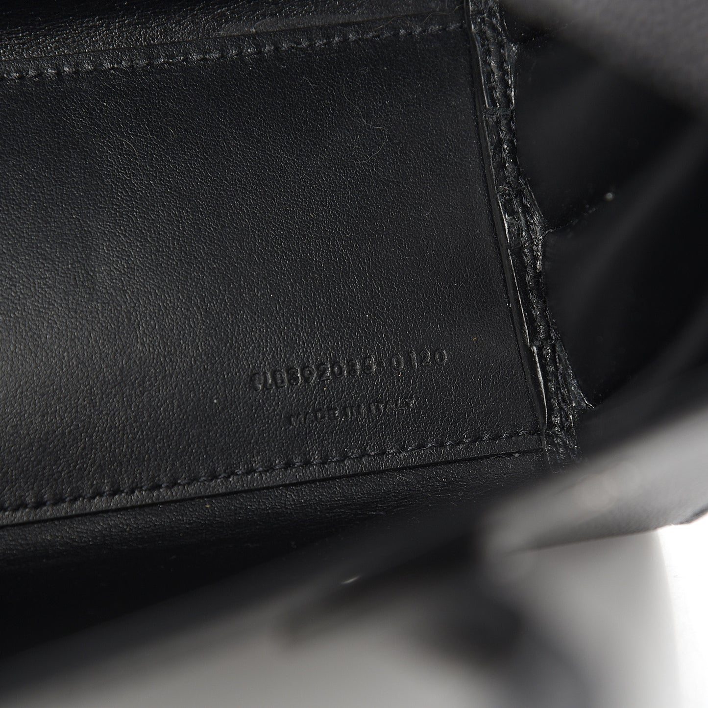 Grained Calfskin Nano Sac De Jour Black