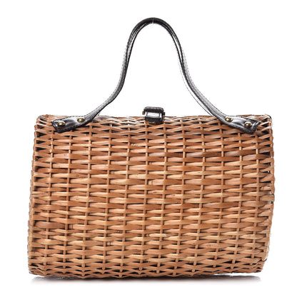 Fendi Woven Straw Wicker Bag Brown 1 of 13