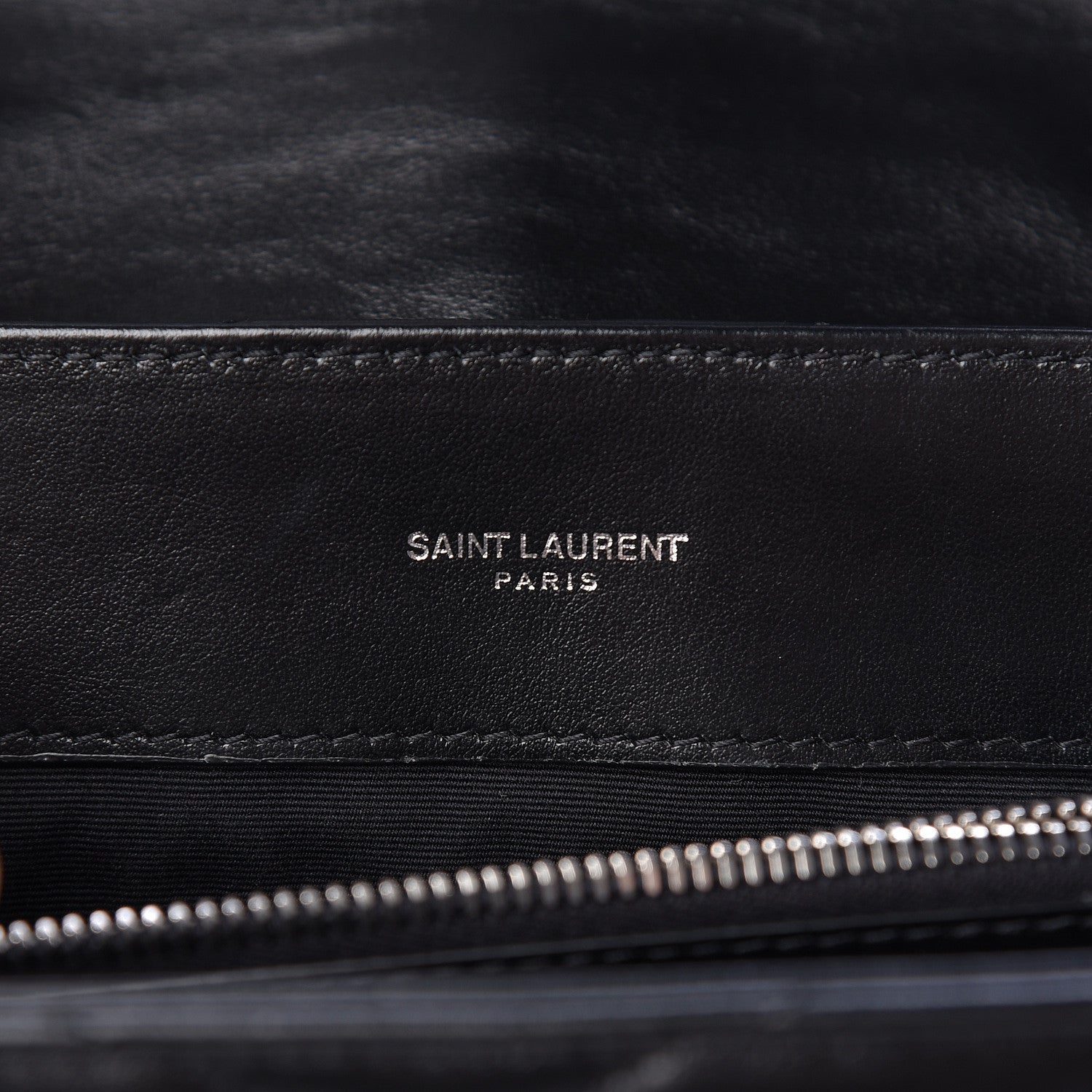 Saint Laurent Calfskin Y Quilted Monogram Medium Loulou Chain Satchel Black 6 of 16
