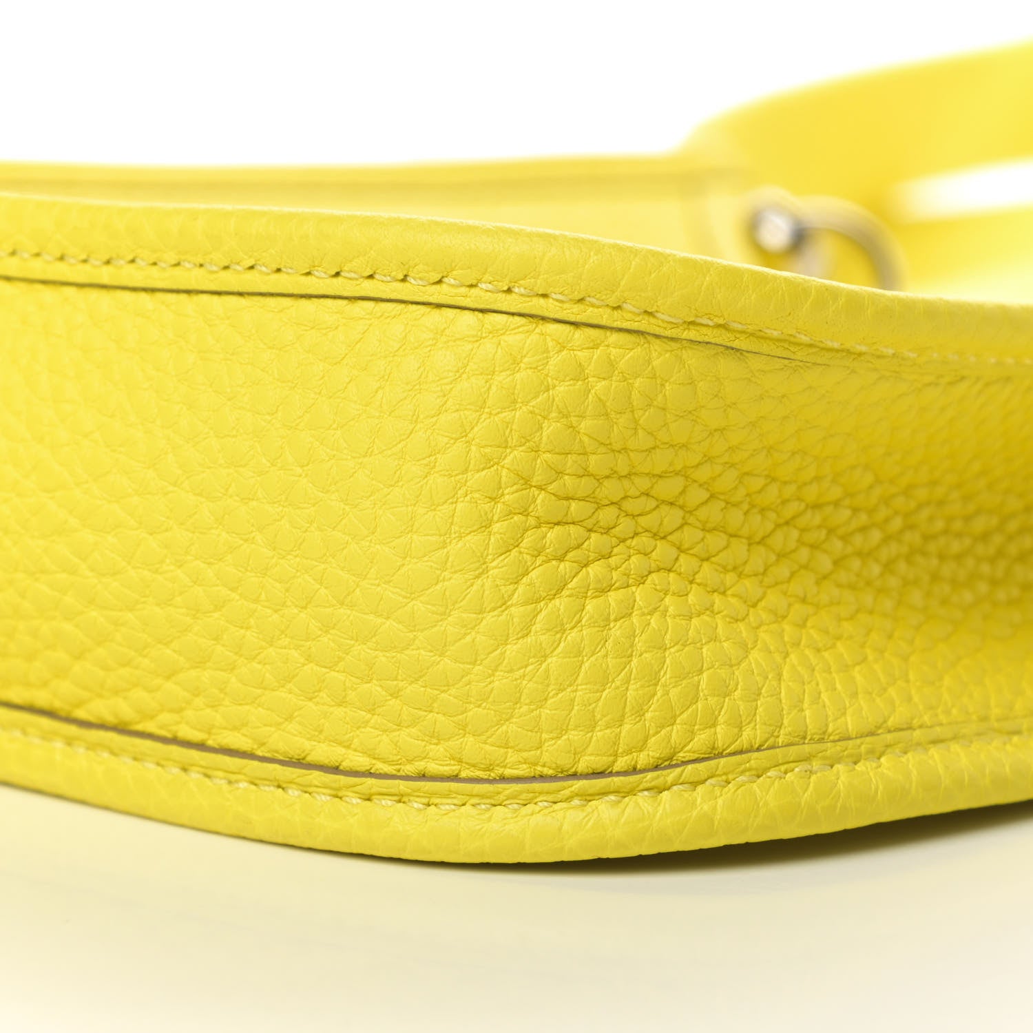 Hermes Taurillon Clemence Evelyne TPM Lime 10 of 11