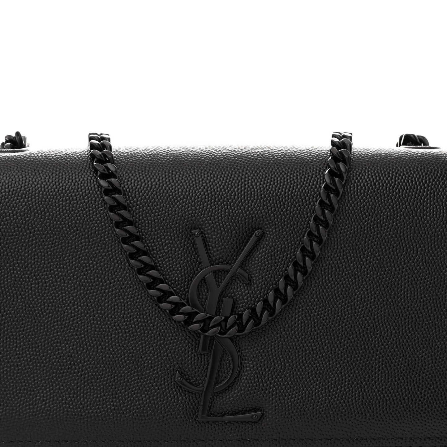 Grain De Poudre Small Monogram Monochrome Kate Satchel Black