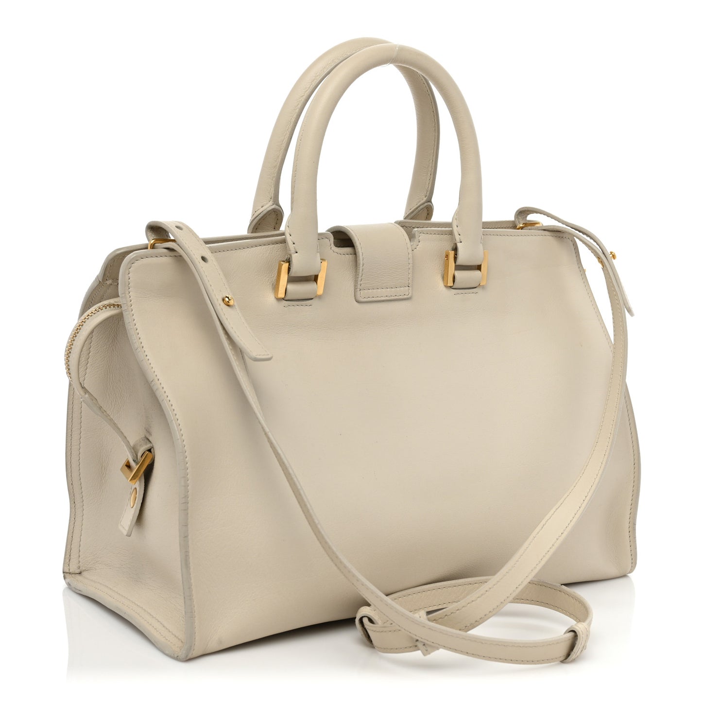 Calfskin Small Classic Y Cabas Chalk