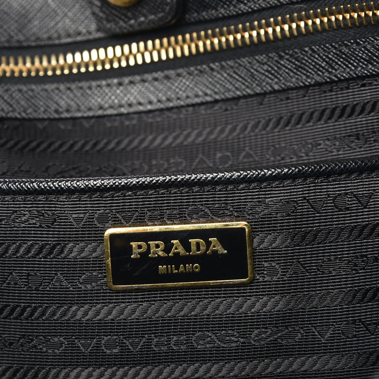 Prada Saffiano Lux Extra Large Tote Black 6 of 9