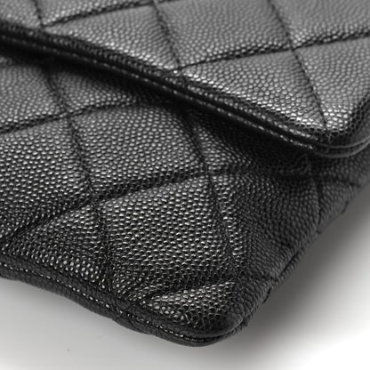 Chanel Caviar Quilted Flap Clutch Black 9 of 10