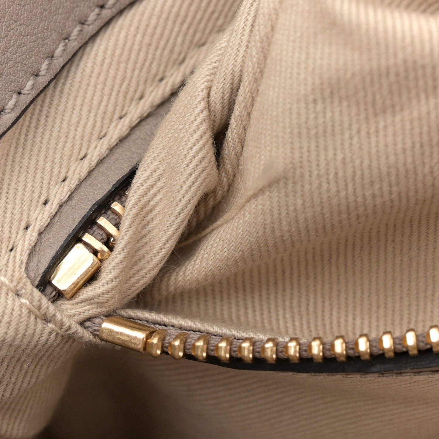 Suede Calfskin Small Faye Backpack Motty Grey