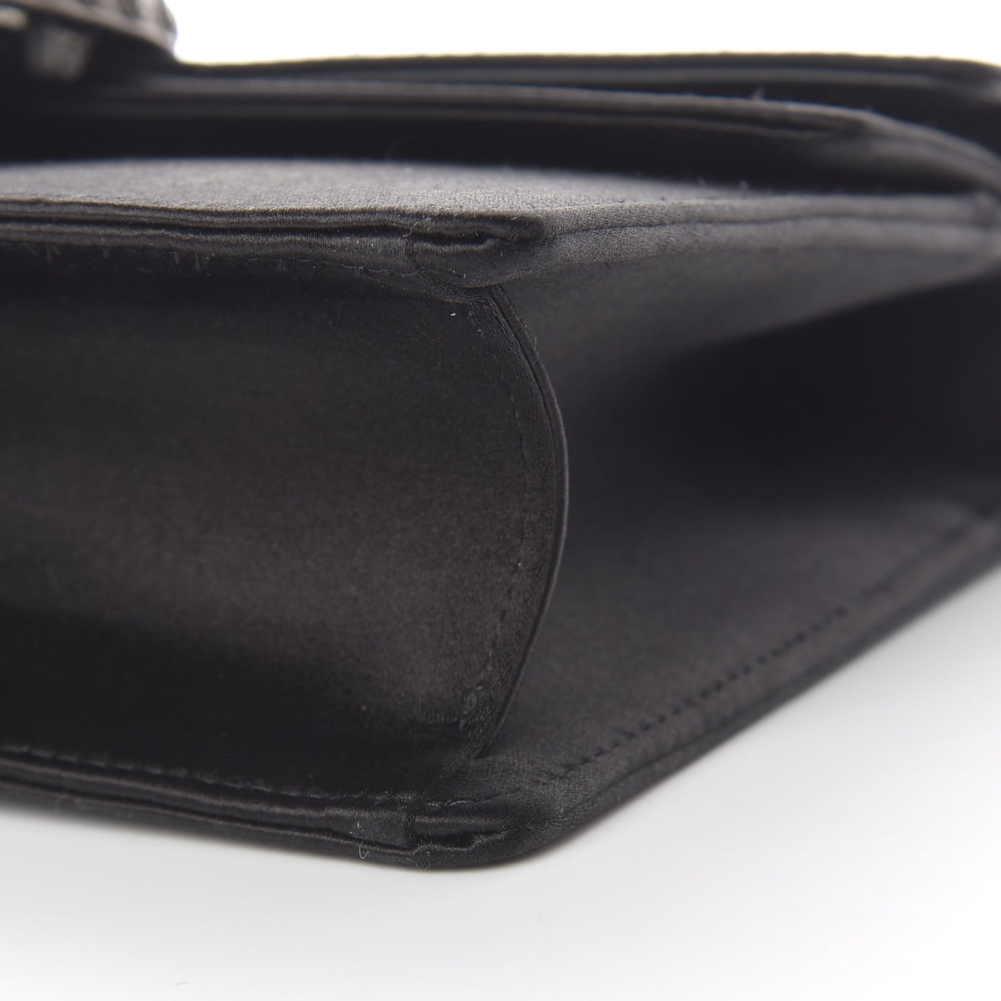 Satin Silk Crystal Small Dionysus Shoulder Bag Black Black Diamond