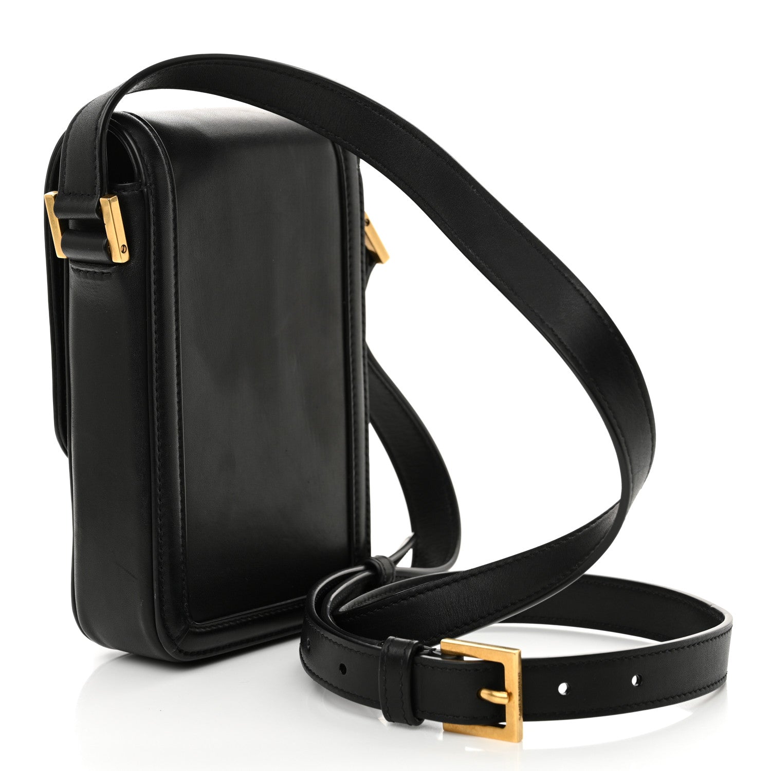 Saint Laurent Smooth Calfskin Mini Solferino Satchel Black 3 of 15