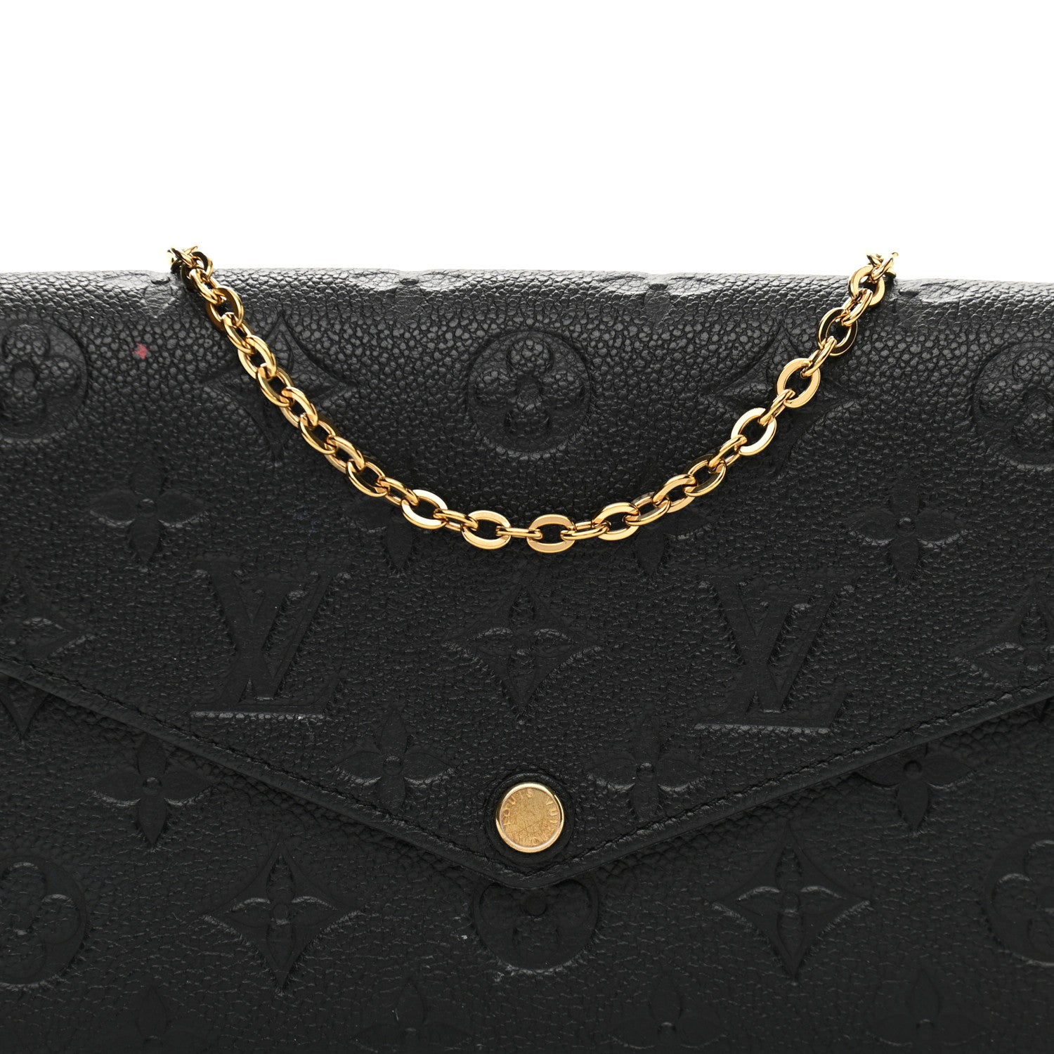Louis Vuitton Empreinte Pochette Felicie Chain Wallet Black 8 of 12