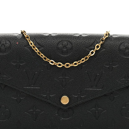 Louis Vuitton Empreinte Pochette Felicie Chain Wallet Black 8 of 12