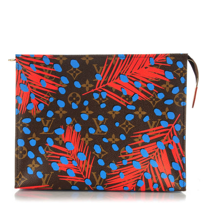 Louis Vuitton Monogram Jungle Dots Toiletry Pouch 26 Coquelicot Denim 1 of 7