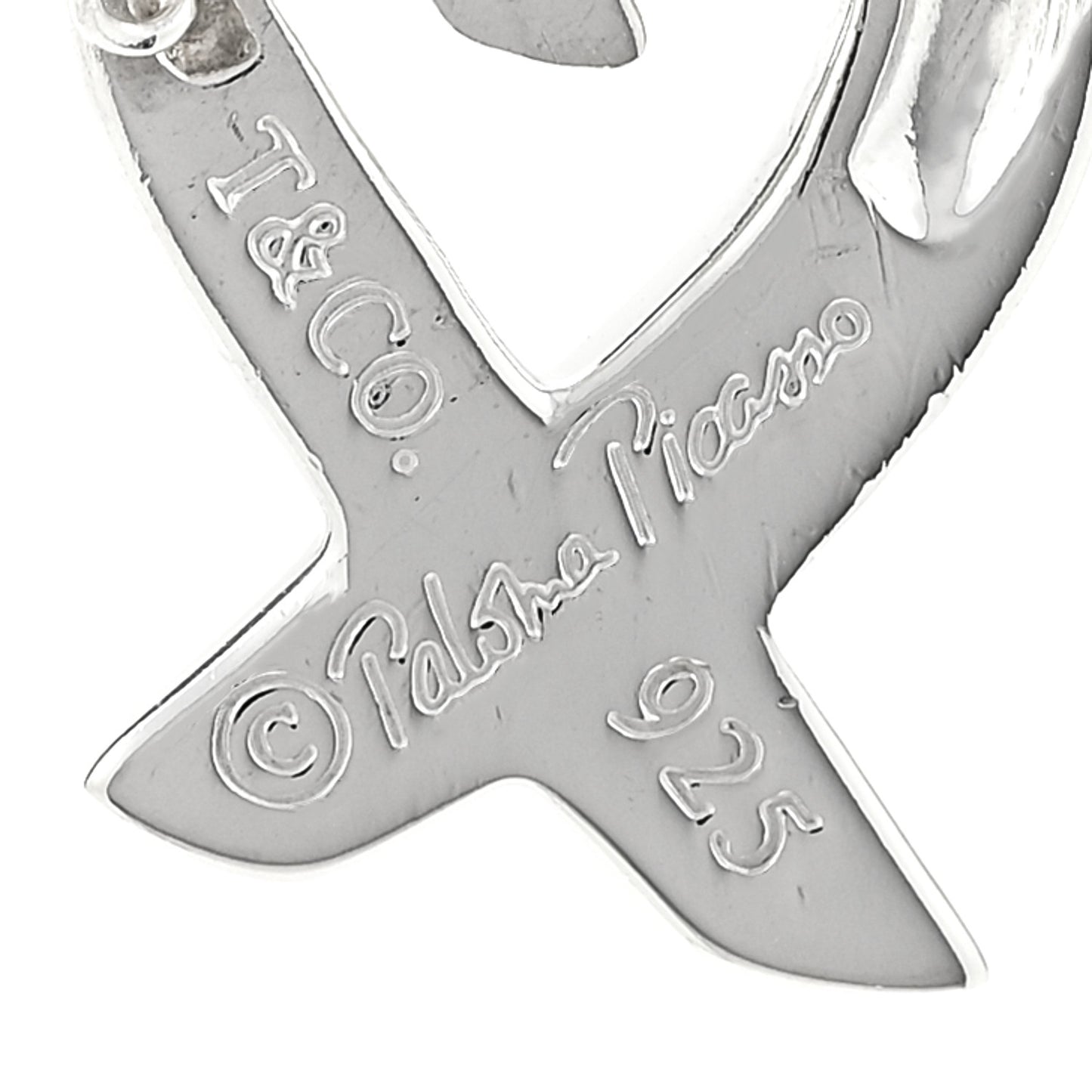 Sterling Silver Paloma Picasso Loving Heart Pendant Necklace