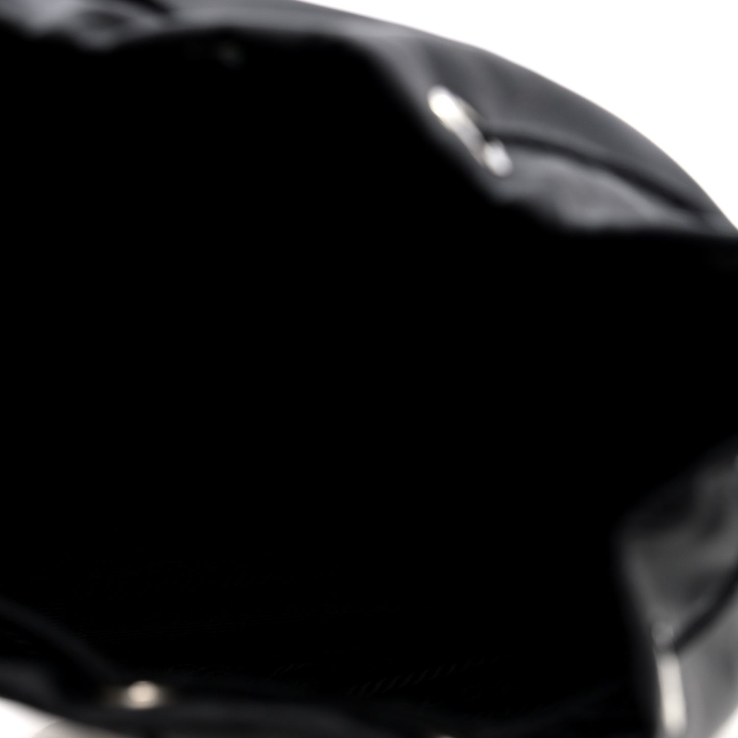Saffiano Tessuto Re-Nylon Vela Bucket Wristlet Black