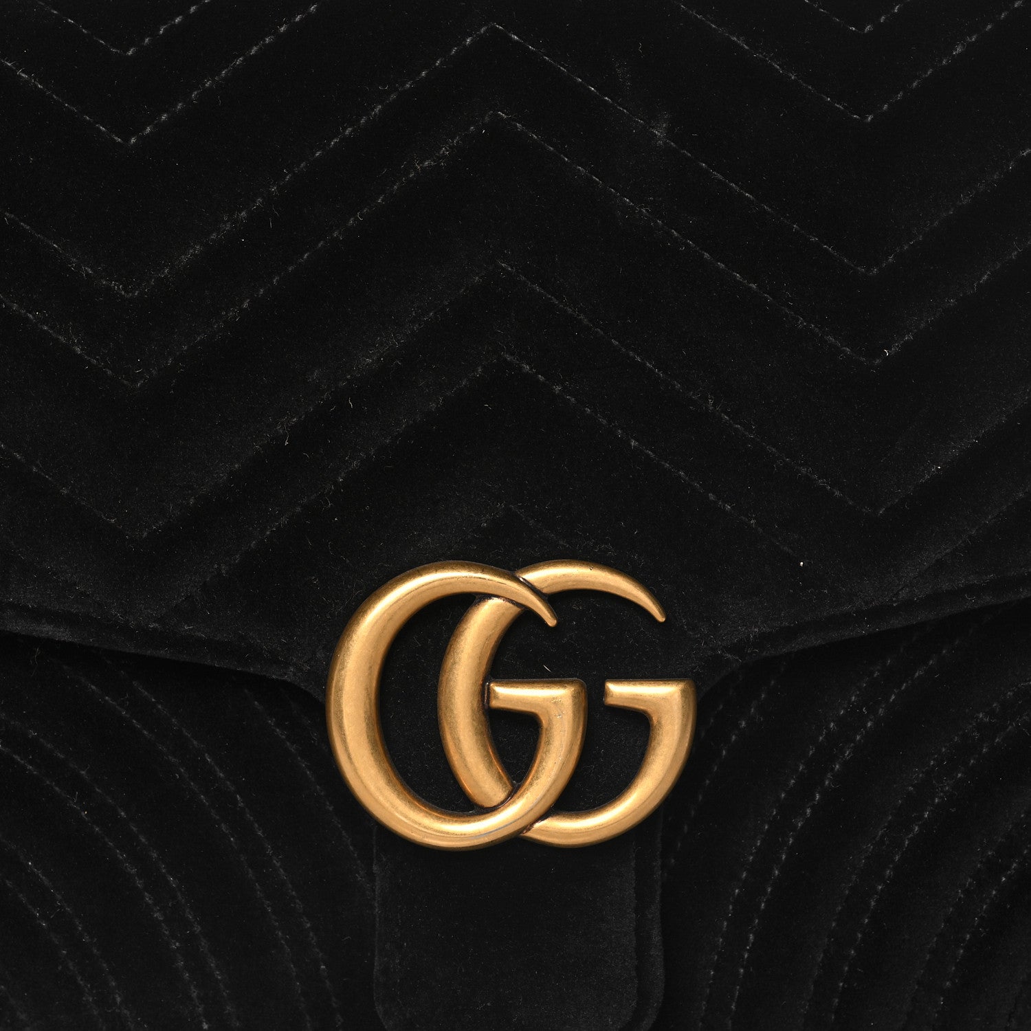 Gucci Velvet Matelasse GG Marmont Clutch Black 8 of 10