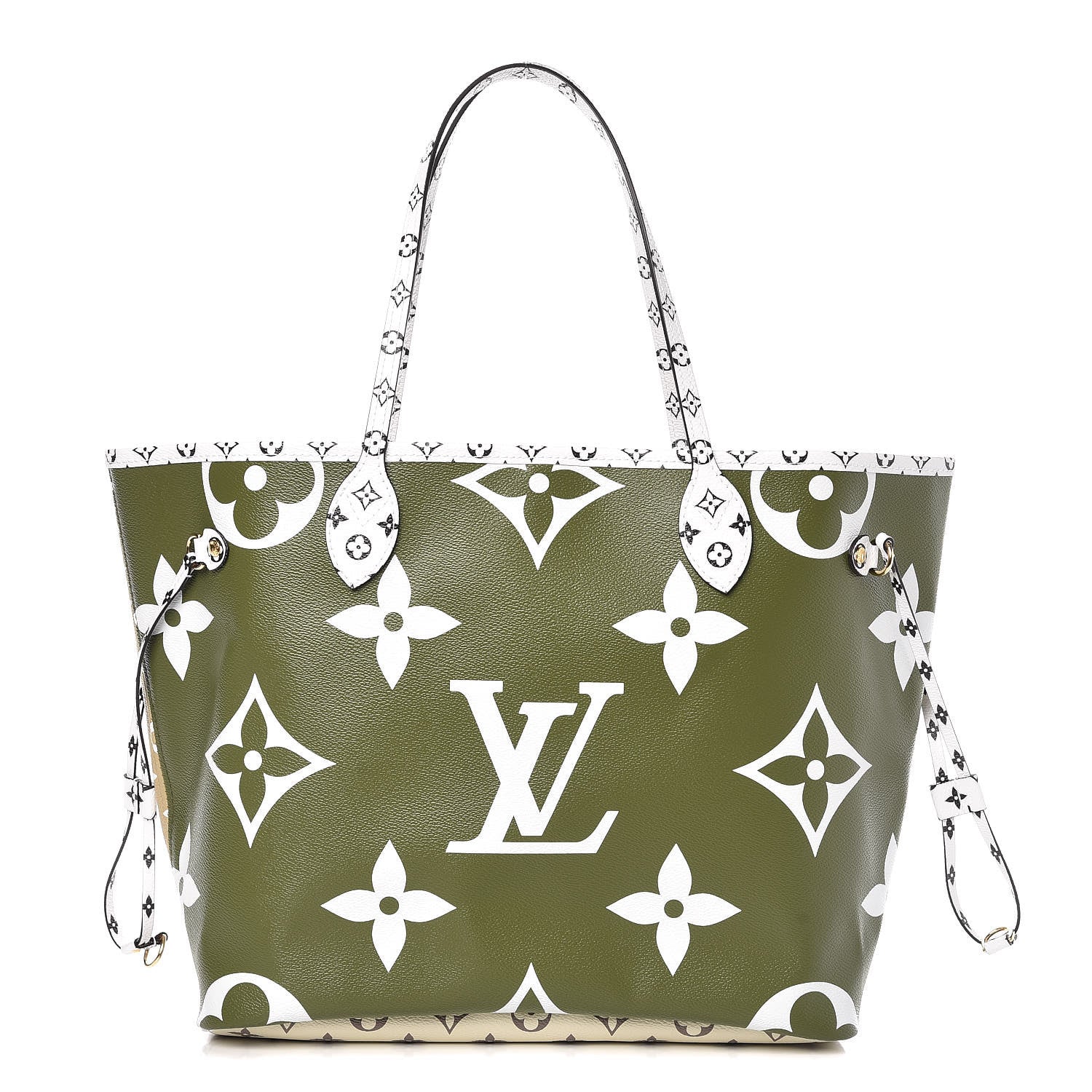 Louis Vuitton Monogram Giant Neverfull MM Kaki 1 of 9