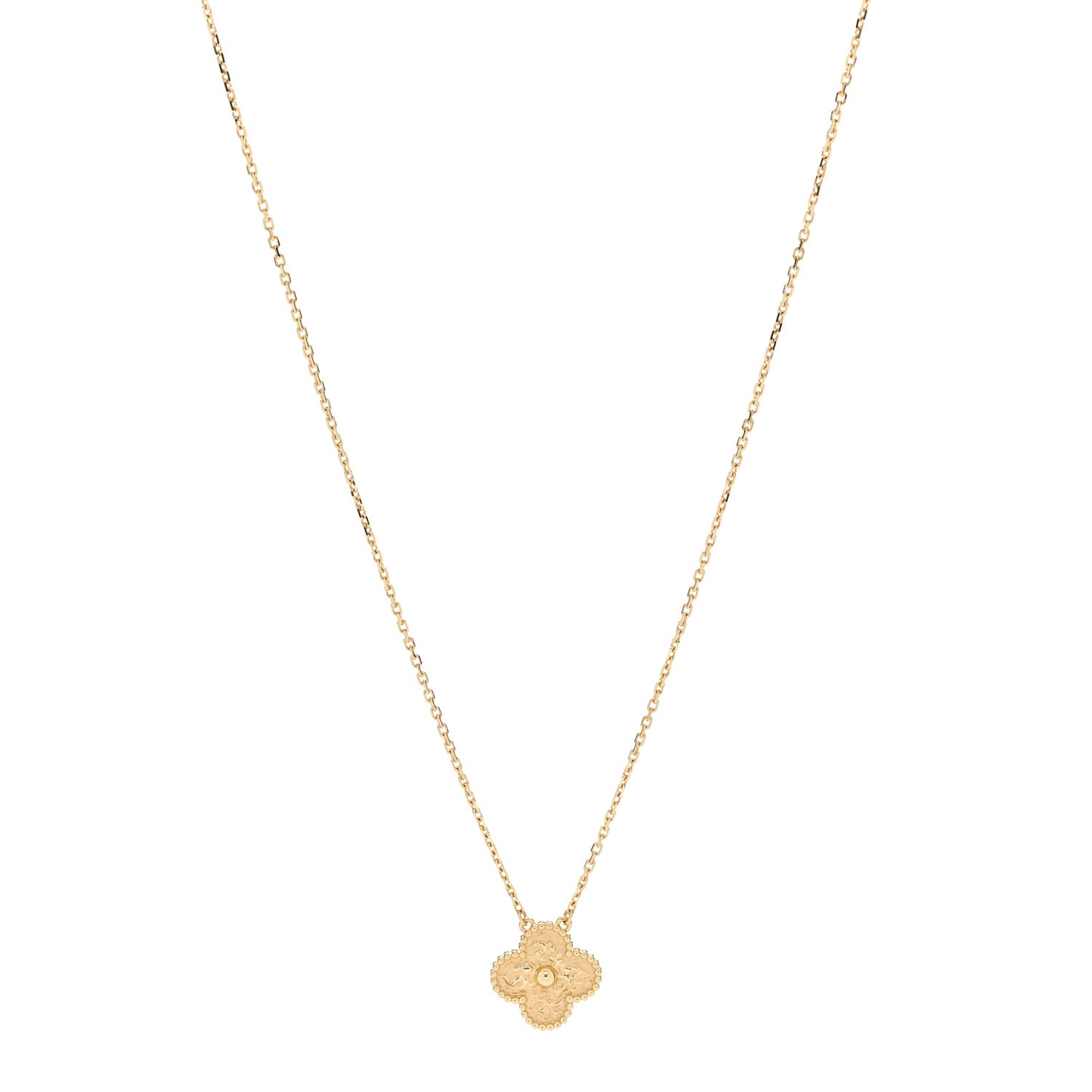 18K Yellow Gold Vintage Alhambra Pendant Necklace