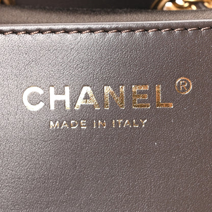 Chanel Suede Quilted Mini Chanel 25 Handbag Dark Brown 6 of 10