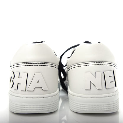 Chanel Calfskin Womens Logo Sneakers 41 Black White 7 of 11