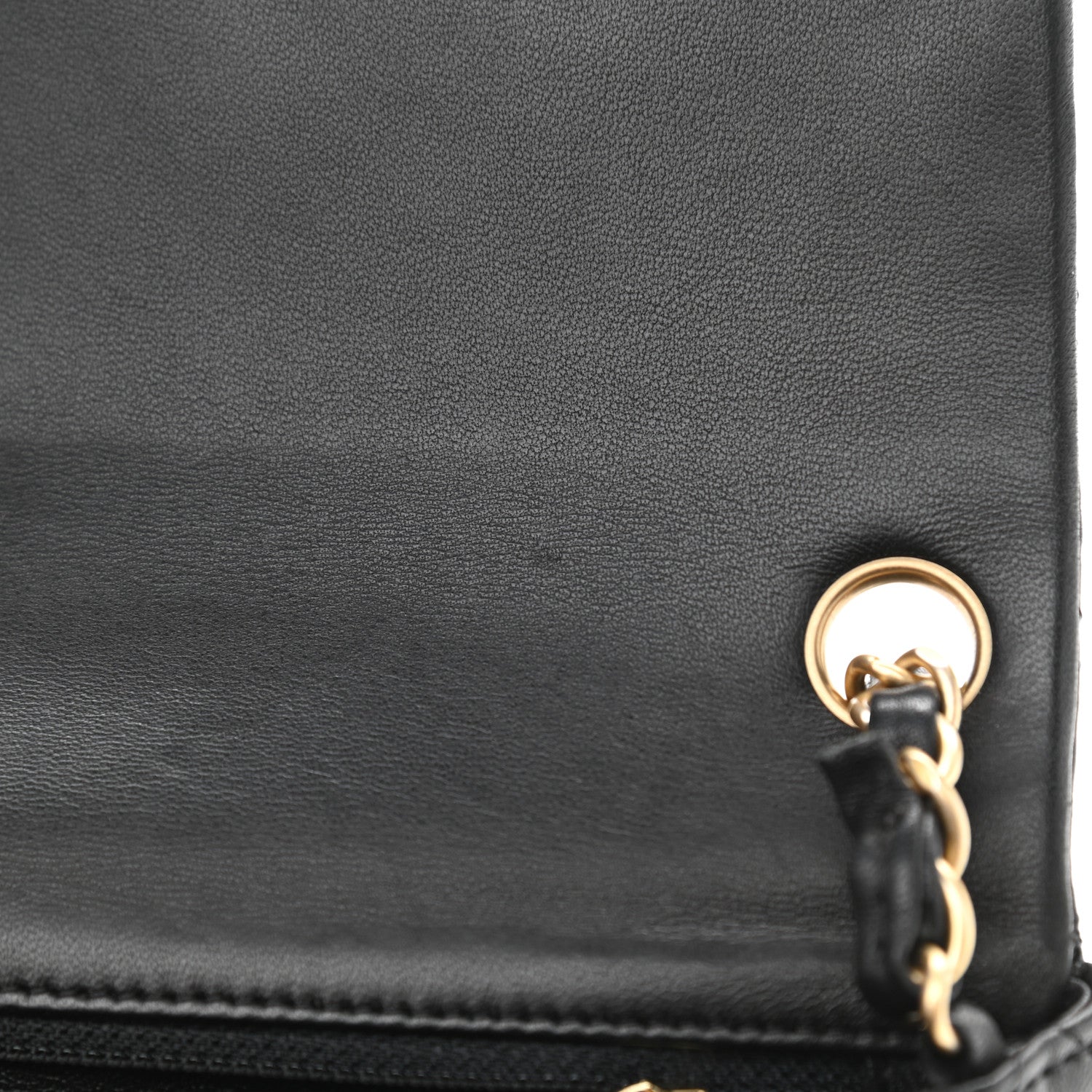 Chanel Lambskin Quilted Mini Square Flap Black 8 of 14