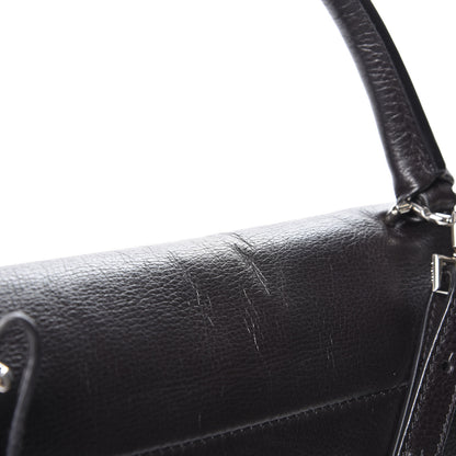 Givenchy Grained Calfskin Medium Shark Lock Satchel Black 7 of 14