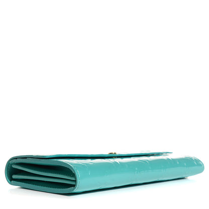 Louis Vuitton Vernis Sarah Wallet Blue Lagon 4 of 7