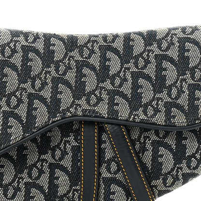Christian Dior Monogram Saddle Bag Blue 8 of 13
