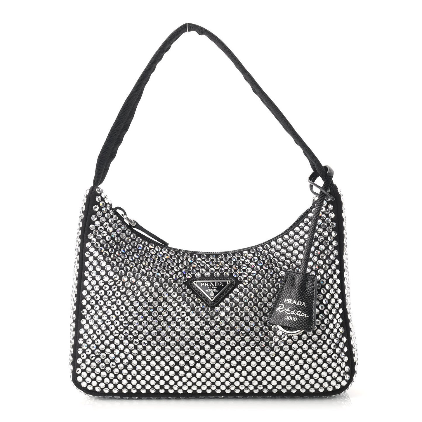 Satin Crystal Mini Re-Edition 2000 Bag Cristal