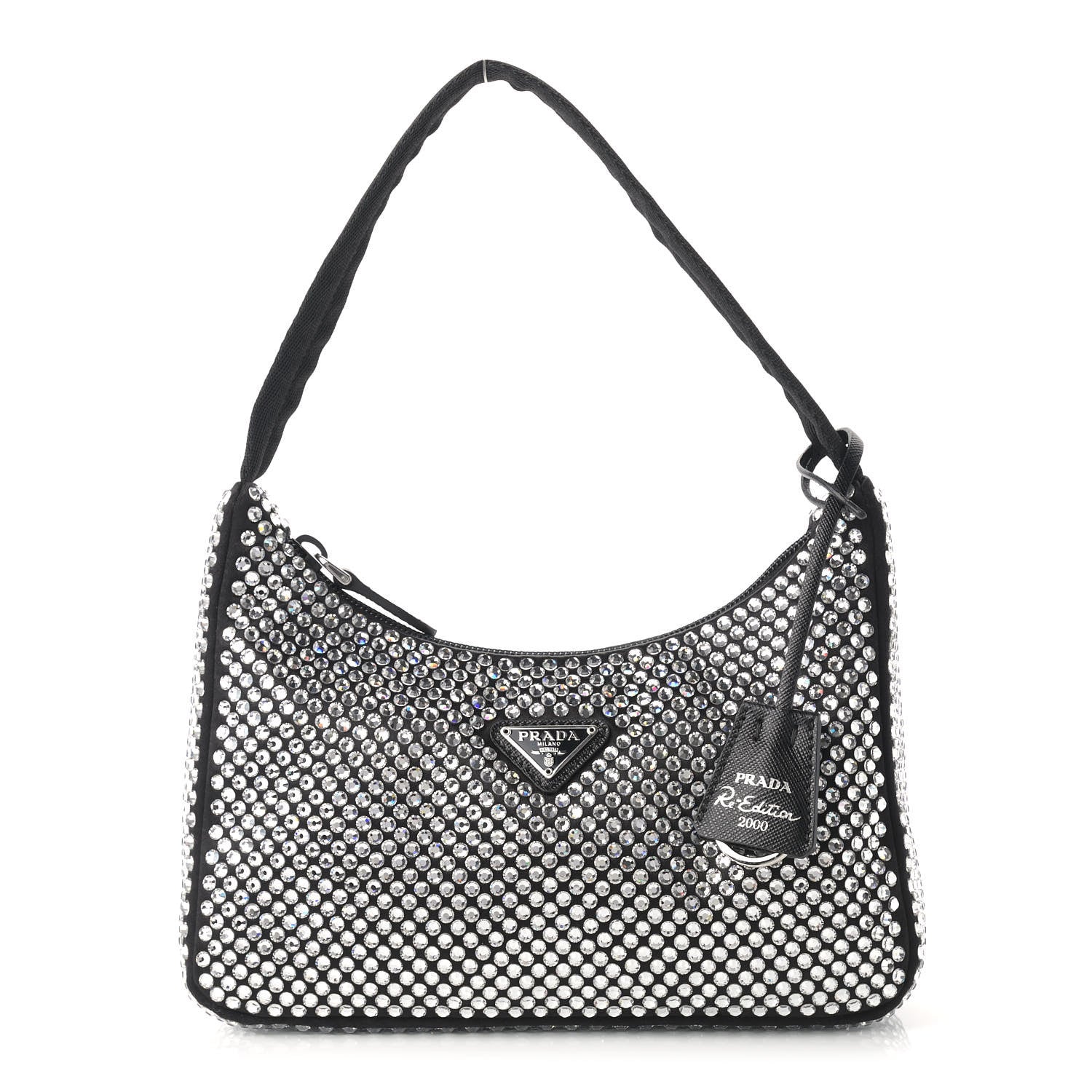 Prada Satin Crystal Mini Re-Edition 2000 Bag Cristal 1 of 9