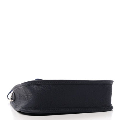Hermes Taurillon Clemence Amazone Evelyne TPM Bleu Nuit Bleu Indigo 4 of 9