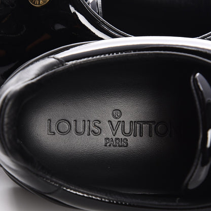 Louis Vuitton Patent Calfskin Frontrow Sneakers 37 Black 9 of 9