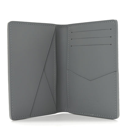 Louis Vuitton Grained Calfskin Aerogram Pocket Organizer Gray 5 of 6