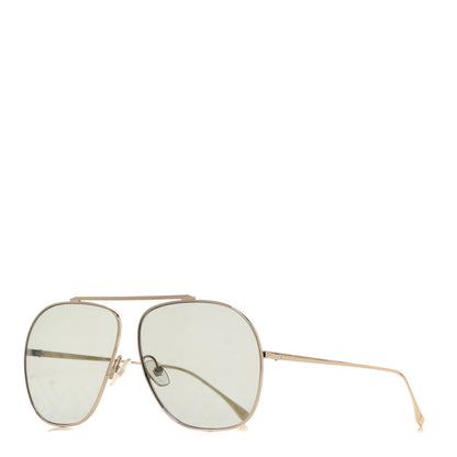 Fendi Metal Fendi Forever Aviator Sunglasses FF0407/G/S Gold 1 of 7