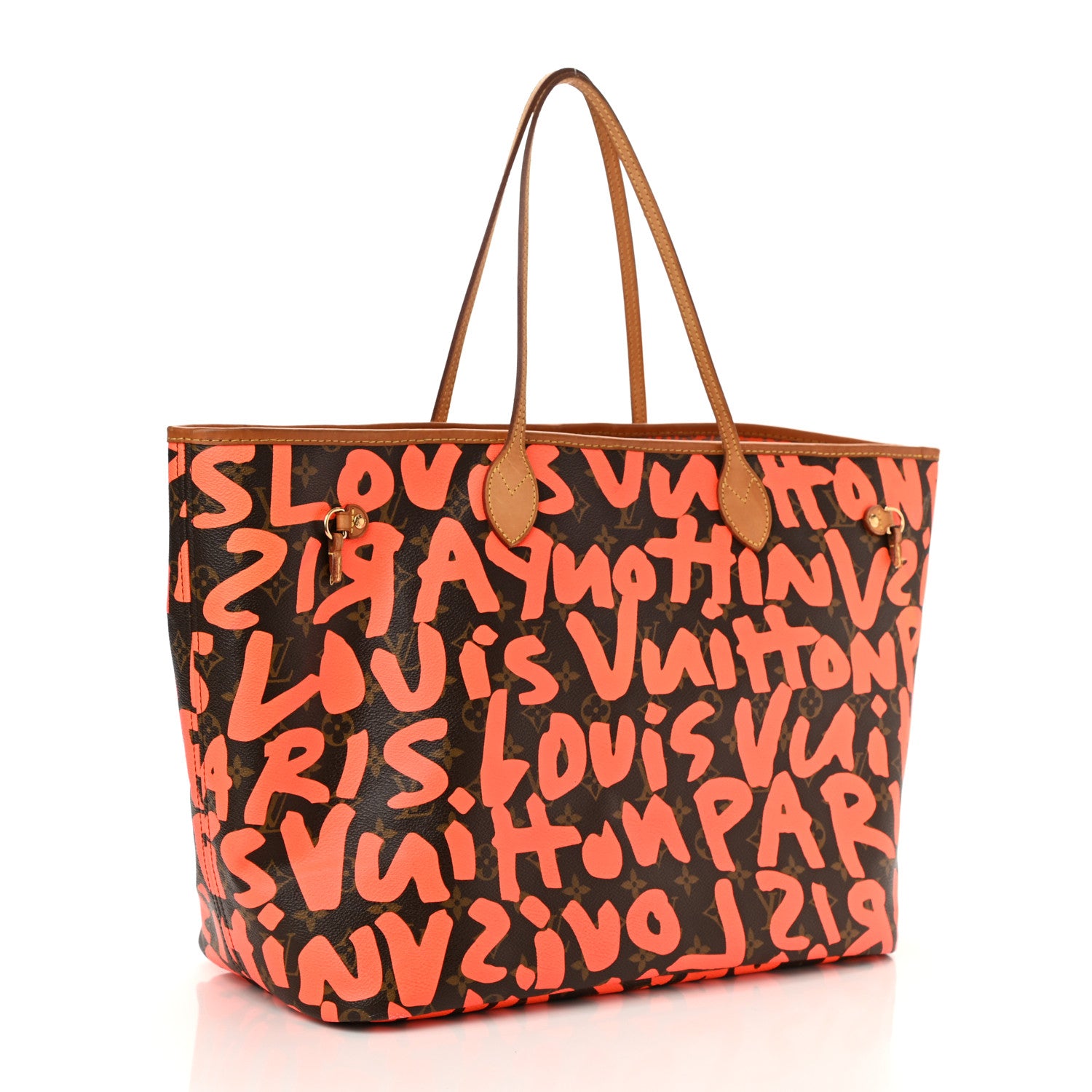 Louis Vuitton Monogram Graffiti Neverfull GM Orange 2 of 12