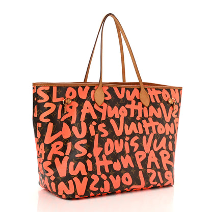 Louis Vuitton Monogram Graffiti Neverfull GM Orange 2 of 12