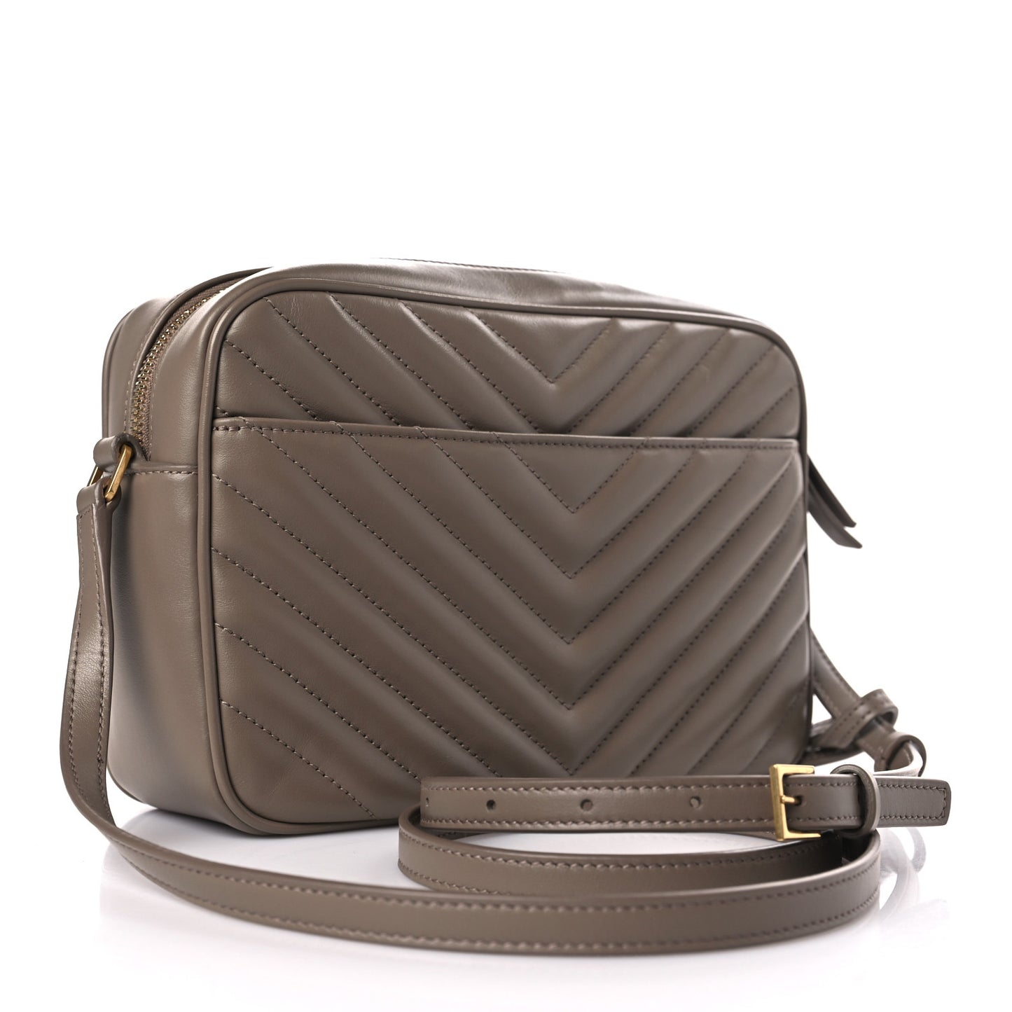 Calfskin Matelasse Monogram Lou Camera Bag Taupe