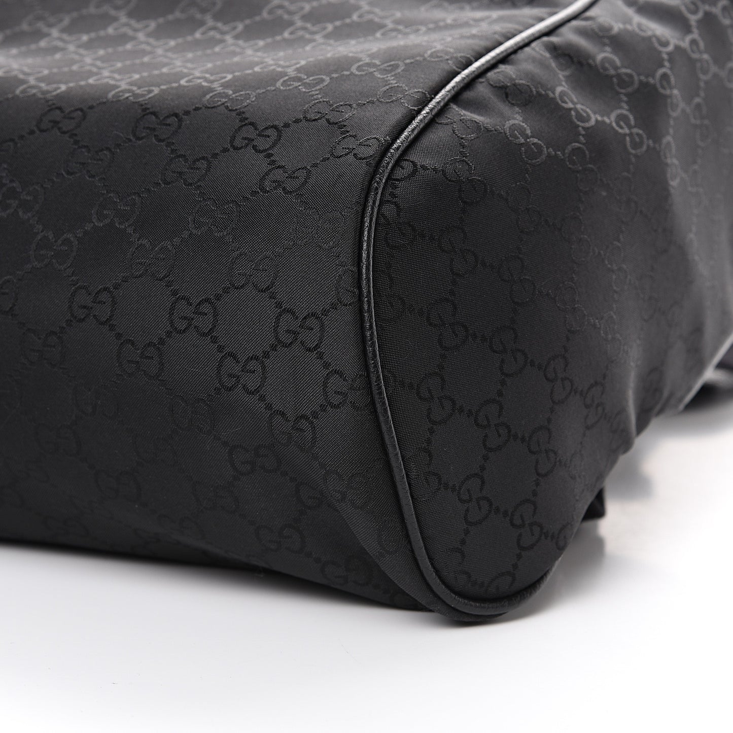 Nylon Monogram Slim Backpack Black